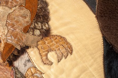 Cilt sanat. deri yamalari. doku