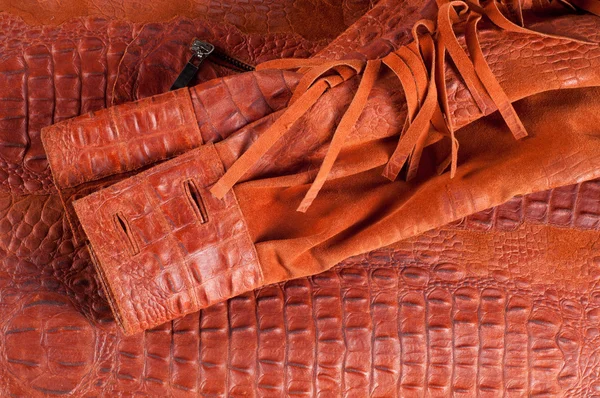 Krokodyla Skóra Artystyczne Skóry Krokodyla — Zdjęcie stockowe