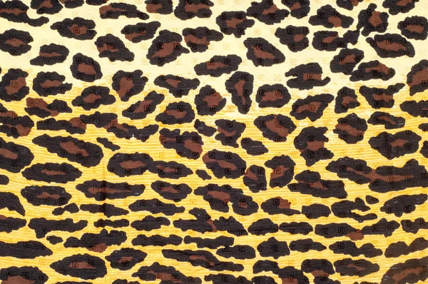 Textura Tecido Sombreada Sob Leopard Tecido Têxtil Material — Fotografia de Stock