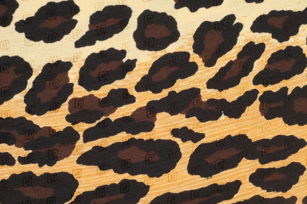 Textura Tecido Sombreada Sob Leopard Tecido Têxtil Material — Fotografia de Stock
