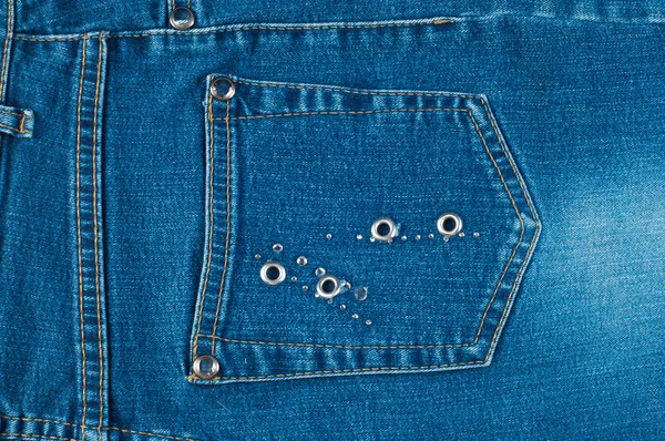 Weefsel, textiel, doek, stof, materiaal, textuur. blue jeans fa — Stockfoto