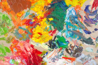 Ressam paleti. Sanatçının paleti