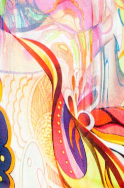 Sarı, mavi, Mavi desenli kumaş renkleri soyutlama,