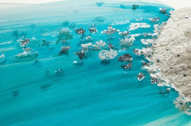 topu cüppe. doku. bornoz. Stüdyo fotoğrafı