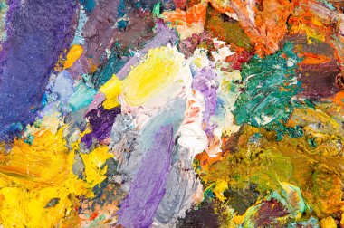 Ressam paleti. Sanatçının paleti