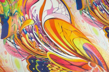 Sarı, mavi, Mavi desenli kumaş renkleri soyutlama,