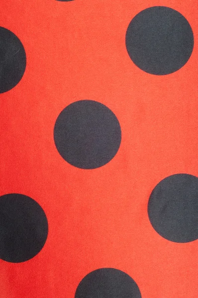 Lunares rojos de tela. tejido, textil, tela, tela, material , — Foto de Stock
