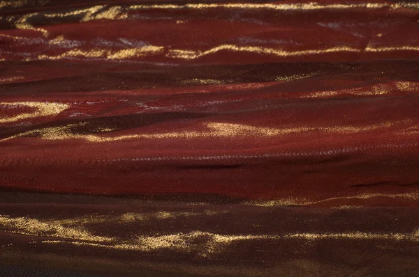 Tejido transparente marrón rosado. textura. túnica . — Foto de Stock