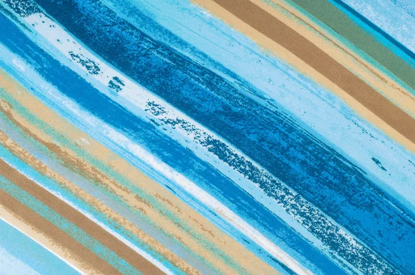 Texture. Fabric blue yellow stripes. — Stock Photo, Image