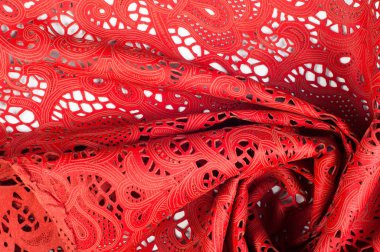 Cilt dokusunu kırık bir desenle kırmızı
