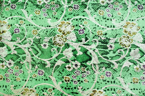 La texture de la peau, couleur verte à motifs — Photo