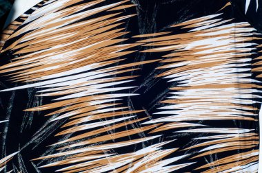 doku ipek kumaş. arka plan. Sarı kahverengi beyaz çizgili l