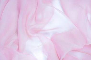 Yumuşak pembe ipek kumaş dokusu