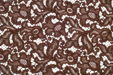 Doku dantel kumaş. dantel beyaz arka plan stüdyo üzerinde