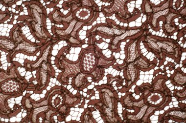 Doku dantel kumaş. dantel beyaz arka plan stüdyo üzerinde