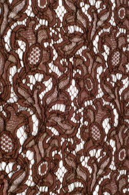 Doku dantel kumaş. dantel beyaz arka plan stüdyo üzerinde