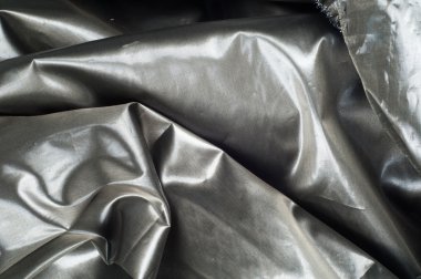 İpek kumaş dokusu. Mavi çelik. Çok ince, şeffaf