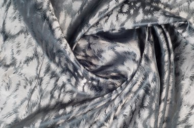 Kumaş doku ipek siyah