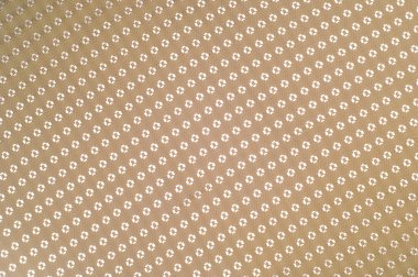 Bej küçük beyaz desenli ipek kumaşın dokusu