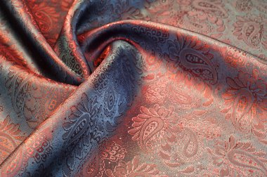 Kumaş ipek doku, kahverengi