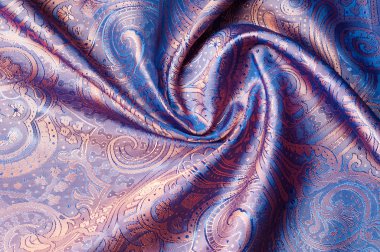 Kumaş ipek doku, kahverengi