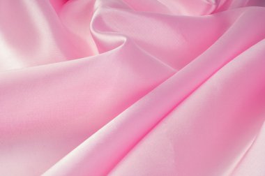 Kumaş ipek doku pembe