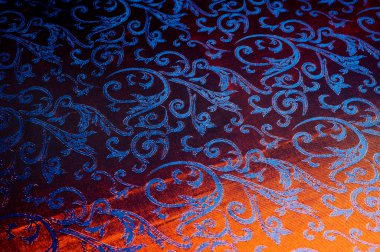 İpek kumaş dokusu.