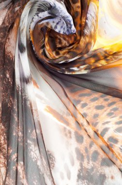 İpek kumaş dokusu. Kaplan safari