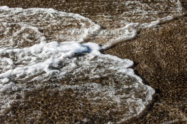 Arka plan doku su. şelale. Granit