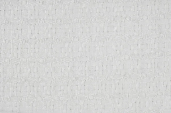 Текстура білої вовняної тканини — стокове фото