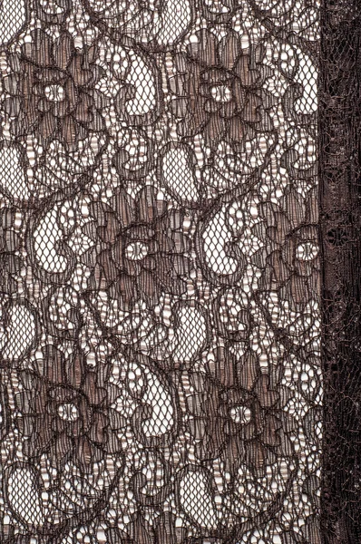 Fabric Texture Background Lace Lace Fabric Brown — Stock Photo, Image