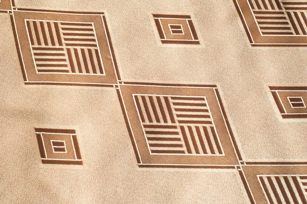 Beige silk fabric texture with diamond pattern — Stock Photo, Image