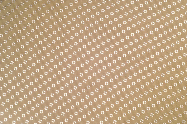 小さな白いパターンとベージュのシルク生地のテクスチャ — ストック写真