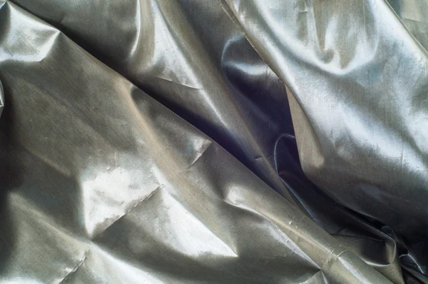 Silk fabric texture. Blue Steel. Very thin, transparent — Stock Photo, Image