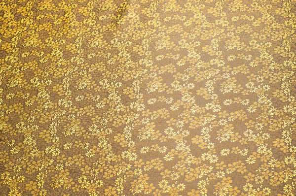 Tessuto di seta texture, colore Giallo Goldenrod chiaro, con piccolo fl — Foto Stock