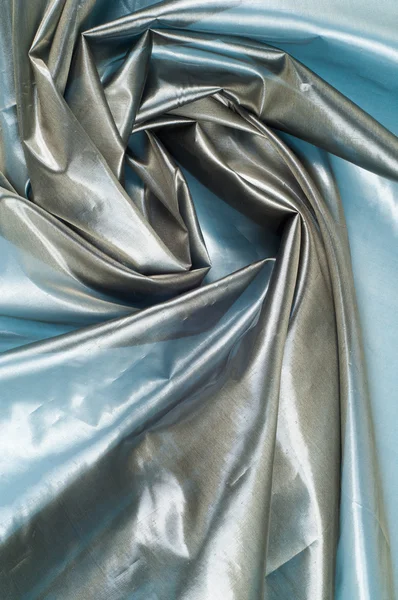 Silk fabric texture. Blue Steel. Very thin, transparent — Stock Photo, Image