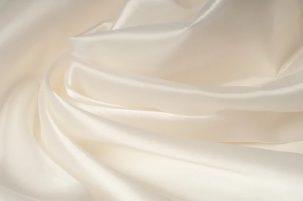 Textura de tecido de seda, cor creme de hortelã, com desenhos de flores — Fotografia de Stock