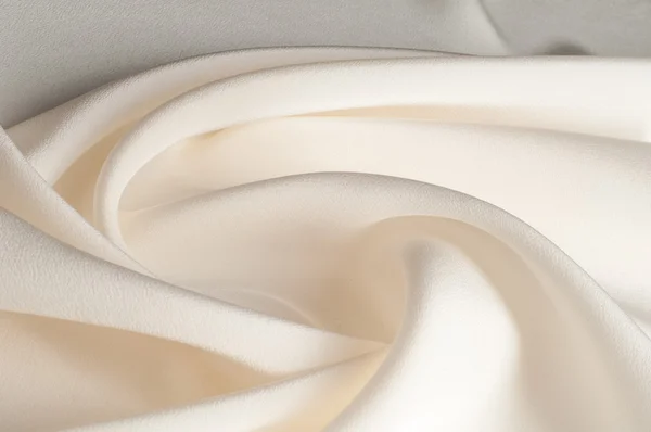 Textura de tela de seda, color crema de menta, con dibujos de flores —  Fotos de Stock