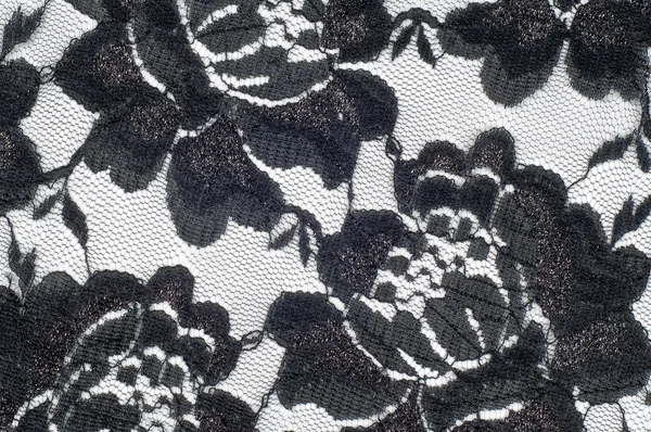 Textur spets tyg. spetsar på vit bakgrund studio — Stockfoto