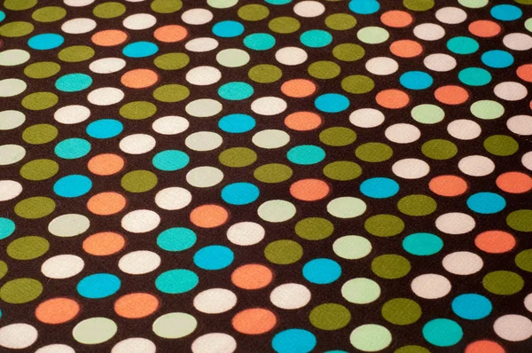Texture. Fabric with polka dots — Stock Photo, Image
