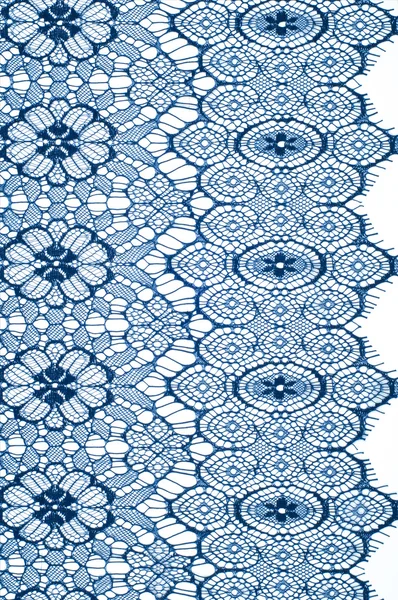 Textuur Kant Weefsel Lace Witte Achtergrond Studio Dunne Weefsel Vervaardigd — Stockfoto