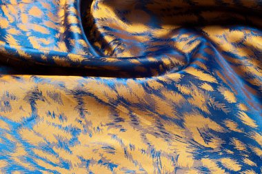 İpek doku. Açık mavi bej