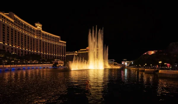 Las Vegas Usa November 2020 Dansende Fontein Las Vegas Ongelooflijk — Stockfoto