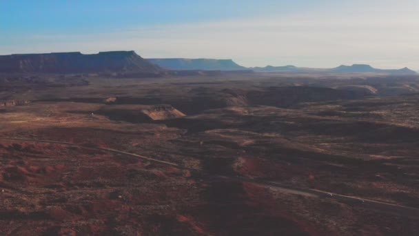 Чудовий краєвид на скелястий краєвид національного парку Сіон - Каньйон (Південно - Західна Юта, США). — стокове відео