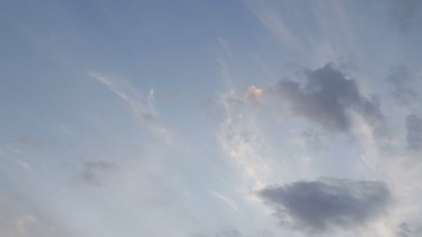 Time Lapse Beautiful Blue Sky Clouds Background Sky Clouds — Stock Video