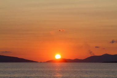 Deniz kenti Turgutreis ve muhteşem gün batımları