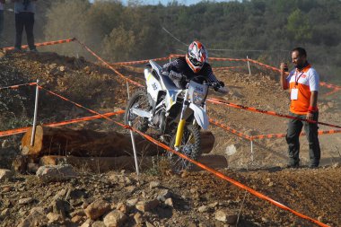 Bodrum, Türkiye, 07 Kasım 2015: Türkiye Enduro Şampiyonası 'nın 6. ayağı Türkiye Motosiklet Federasyonu tarafından yapıldı.