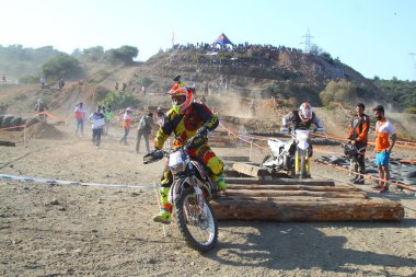 Bodrum, Türkiye, 07 Kasım 2015: Türkiye Enduro Şampiyonası 'nın 6. ayağı Türkiye Motosiklet Federasyonu tarafından yapıldı.