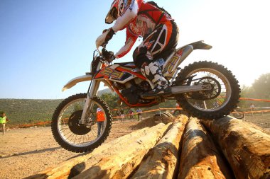 Bodrum, Türkiye, 07 Kasım 2015: Türkiye Enduro Şampiyonası 'nın 6. ayağı Türkiye Motosiklet Federasyonu tarafından yapıldı.