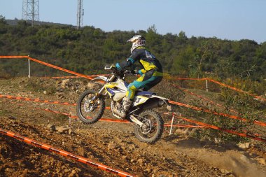 Bodrum, Türkiye, 07 Kasım 2015: Türkiye Enduro Şampiyonası 'nın 6. ayağı Türkiye Motosiklet Federasyonu tarafından yapıldı.